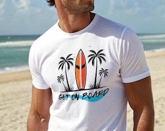 Surfer T-Shirt, Surf Tee, Surf Board Shirt