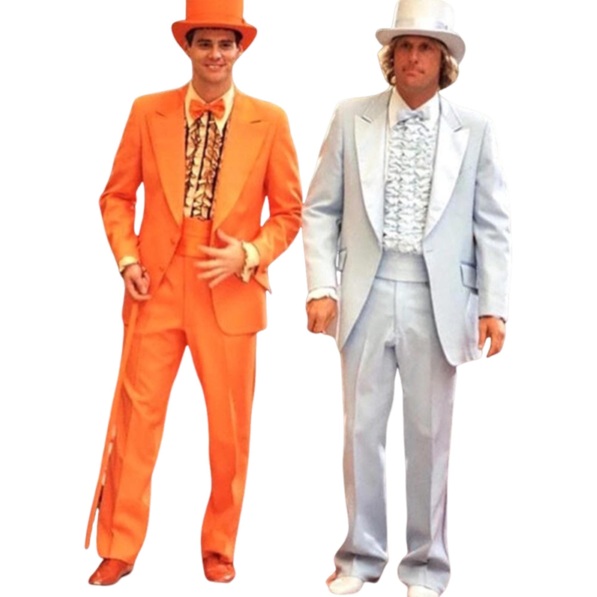 Handgemaakt retro vintage smokingkostuum voor mannen | Geïnspireerd door Dumb and Dumber Cosplaykostuum | Halloween-outfit