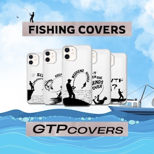 Angeln Handyhülle Big Fish Cover für iPhone 16e, Pro, 15 Plus, 14, 13, 12, 11, XS & Samsung S25+, S24, S23, S22, S21, A56, A55, Pixel 9, 8