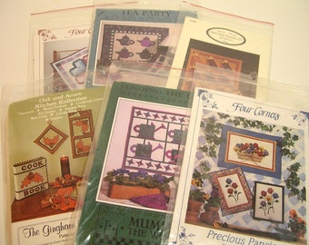 Quilting Patterns Large Lot Of Six Unused Uncut