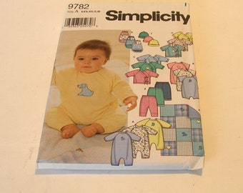 Baby Clothes Pattern Simplicity 9782