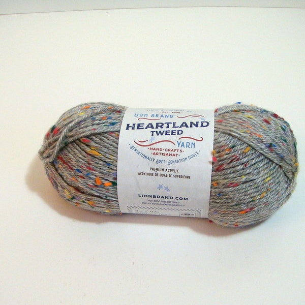 Lion Brand Heartland Tweed Yarn Mount Rainier Tweed