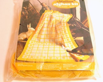 Vintage Baby Afghan Knitting Kit