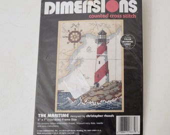 Dimensions Counted Cross Stitch Lighthouse Embroidery Kit The Maritime #6679