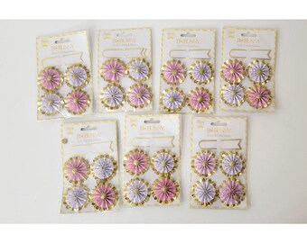 BoBunny Gold Foil Medallions Seven Sets of Four NIP