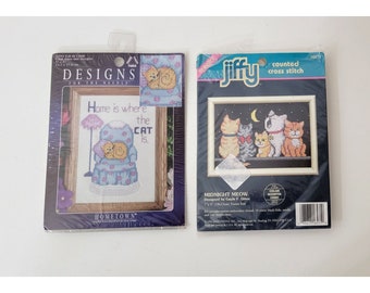 Small Counted Cross Stitch Kits Cats