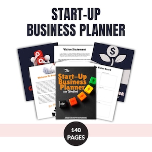 The Start-Up Business Planner | Ultimate Guide to Launching Your Business | Step-by-Step Planner| Strategy Guide| Checklist for Entrepreneur