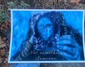 Frankenstein’s Monster Inspired Giclee Print 7x10