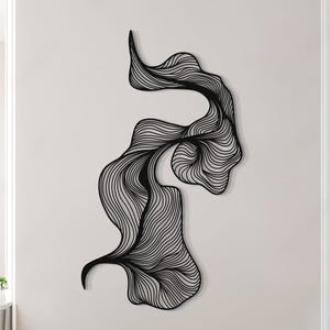 Abstract Metal Wall Art, Modern Luxury Metal Wall Art, Mid Century Decor, Geometric Metal Wall Sculpture, Above Bed Decor, Living Room Decor
