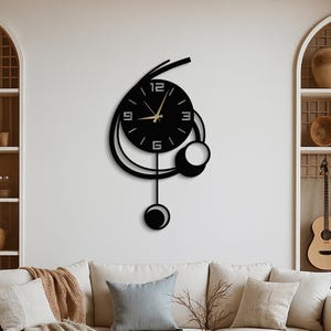 Reloj de pared de lujo, reloj de pared extragrande, reloj de pared de metal, reloj de pared grande, reloj de pared minimalista, reloj de pared silencioso, decoración moderna para el hogar.