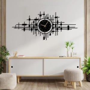 Reloj de pared de metal de lujo, reloj de pared extragrande, reloj de pared de metal, reloj de pared grande, reloj de pared para cama, reloj de pared silencioso, regalos de decoración para el hogar