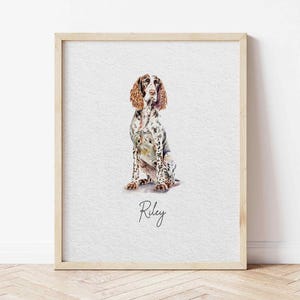 Mini Custom Watercolor Pet Portrait, Dog Portraits from Photos,Dog Portraits From Photos, Pet Painting, Custom Tiny Paintings, Miniature