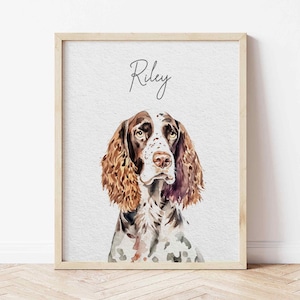 Custom Watercolor Portraits Using Pet Photo Personalized Digital Dog Portraits Cat Portraits Custom Dog Portraits Custom Pet Memorial Art