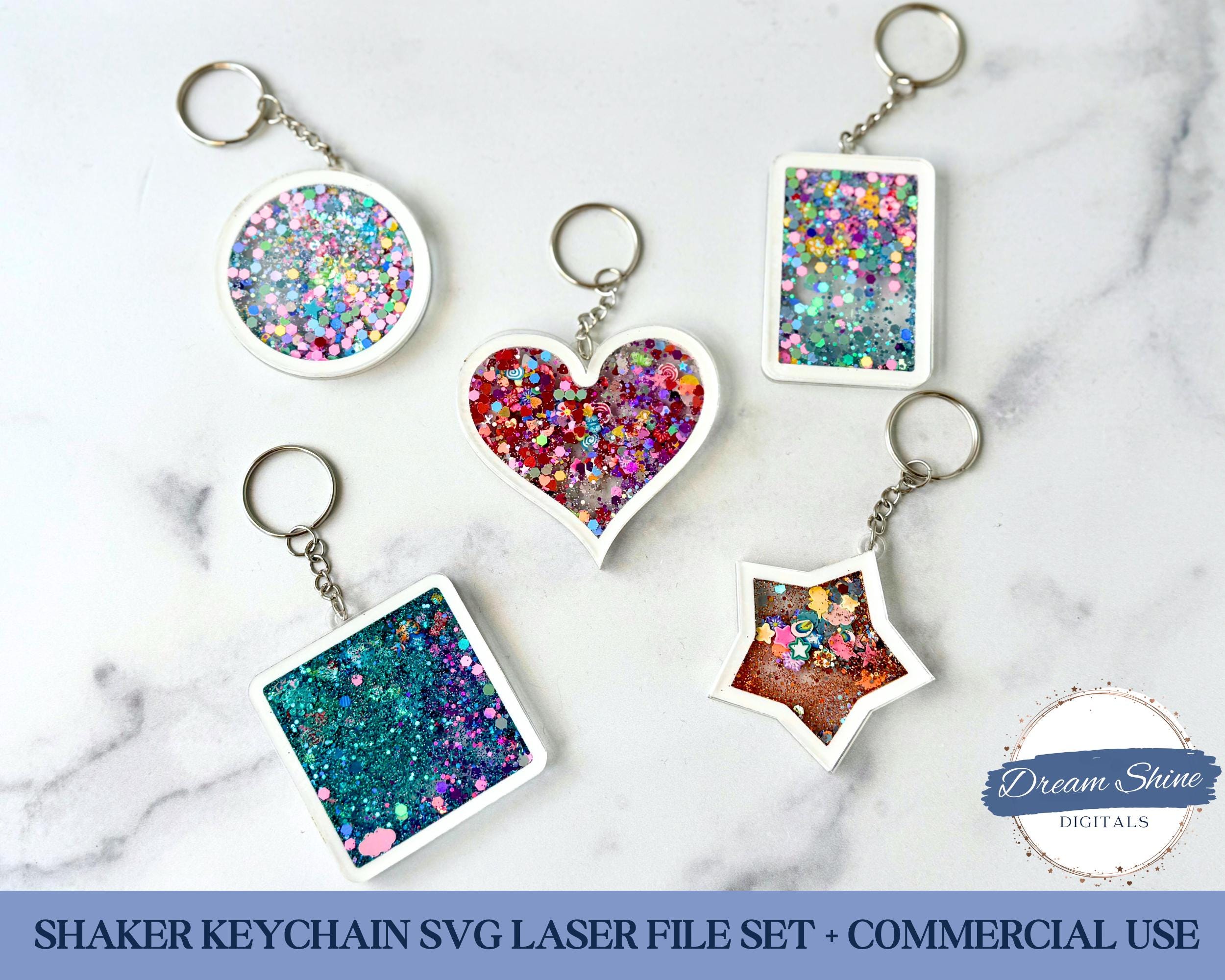 ★オーダーサンプル　ハートシェイカー　キーホルダー　クリスマス シェイカーキーホルダー - Etsy 日本