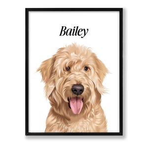 Retrato de mascota personalizado