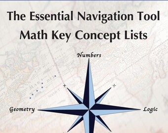 Herramienta de navegación esencial: Listas de conceptos clave de matemáticas (desde jardín de infantes hasta octavo grado)