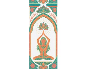 Tappetino da yoga, attrezzatura per esercizi fitness, attrezzatura per l'allenamento, accessorio per la meditazione, tappetino da pilates, regalo antistress