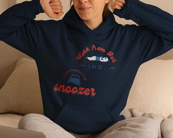 Work From Home-hoodie voor jongeren: gezellig sweatshirt van katoenmix