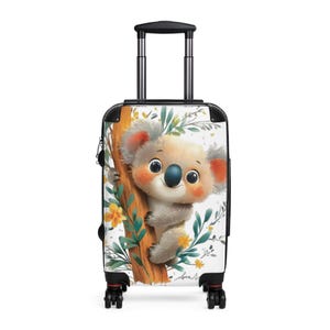 Kinderkoffer, niedlicher Koala-Handgepäck, Tier-Themen-Gepäck, Familienurlaubsausrüstung, einzigartiges Geschenk