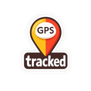GPS-tracked Kiss Cut-stickers voor technologie en beveiliging Laptops Reisuitrusting Monitor Elektronica Cadeau voor techliefhebbers Gadgetlabels en planners