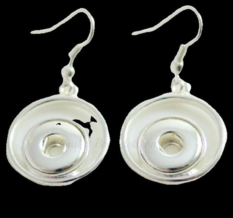 Mini Snap Earrings will fit 12 mm Petite Ginger Snaps and Etsy