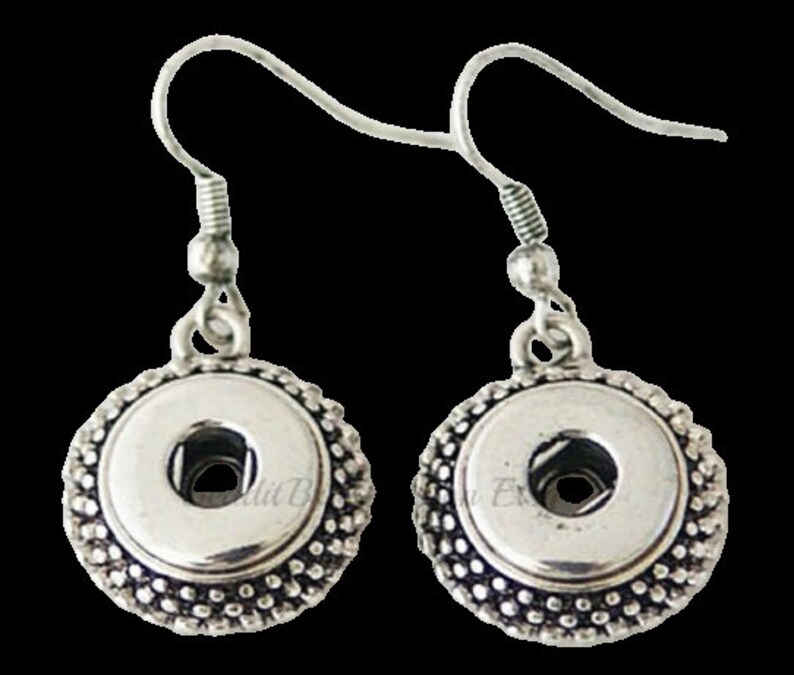 Mini Snap Earrings will fit 12 mm Petite Ginger Snaps and Etsy