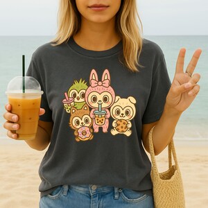 Labubu T-Shirt: Kawaii Monster Graphic Tee - Viral Pop Mart Style