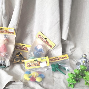 Vintage Wilton Cake Toppers Lot – Assorted Themes & Characters