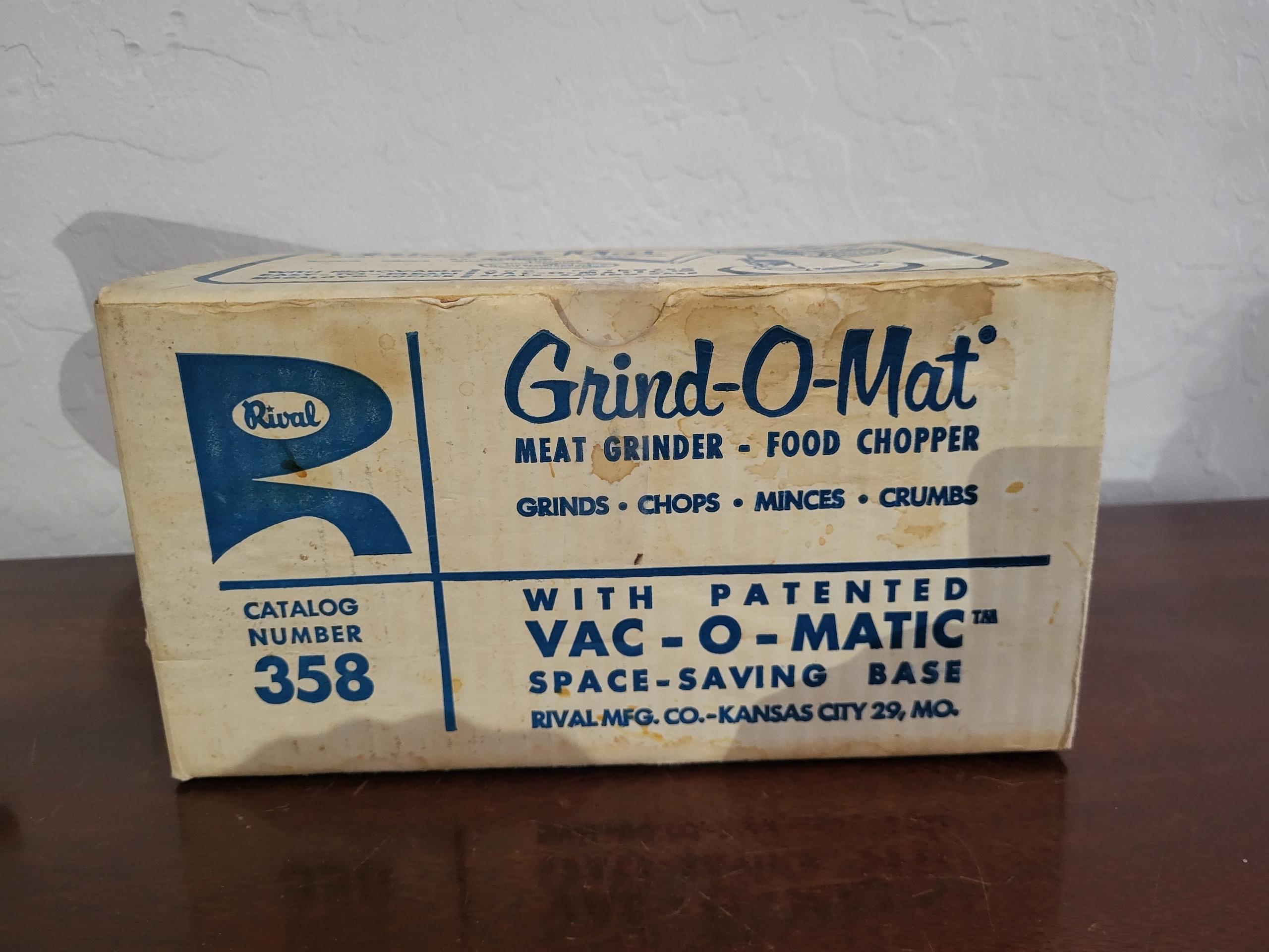 Rival Meat Grinder - Etsy
