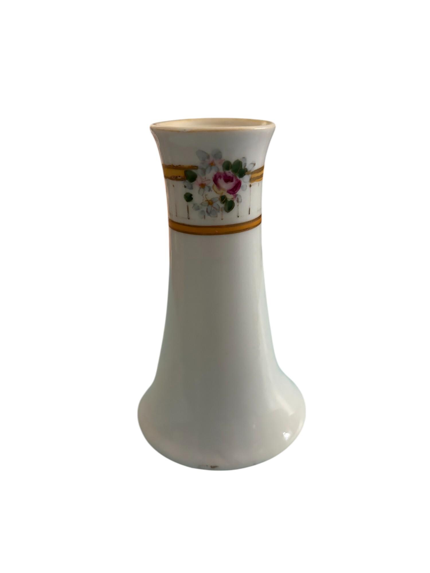 Vintage Hand Painted Nippon Hat Pin Holder With Roses 