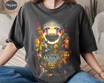 Halloween Horror nights 2025 Png, Universal Studios Scary movie Png, Five Nights at Freddy's Halloween Png, Gift for her him Png