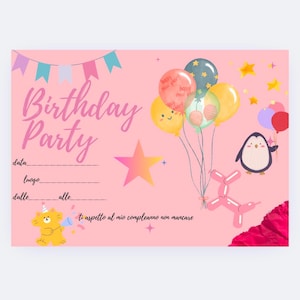 invito compleanno