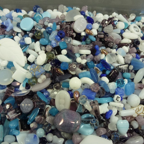 Winter Wonders Mix, Czech Glass 'Bead Soup' by Weight, Choose your lot size, 2oz, 4oz or 8oz, Random Selection