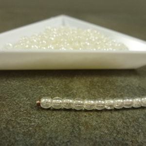 200pc Crystal Luster 3mm Czech Glass Druk Smooth Round Beads