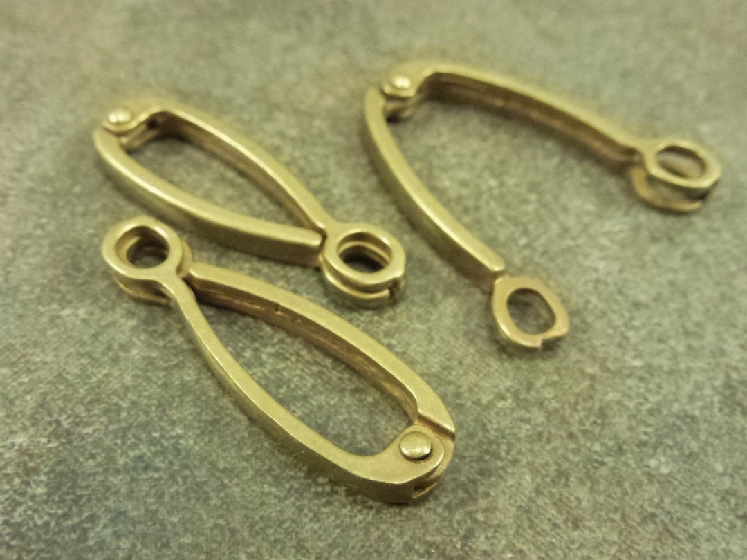 Donut Bail Hinged 28x9mm Antiqued Bronze Tone 10pc Interchangeable