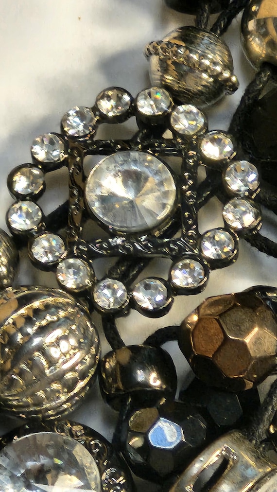 Vintage, Statement, Bib, Necklace, Unsigned, Huge… - image 4