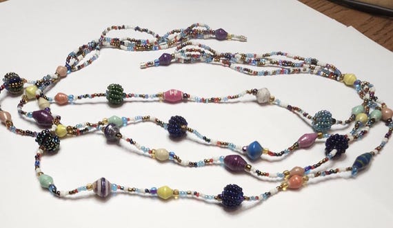 Vintage. Artesian, multi strand, beaded, boho chi… - image 1