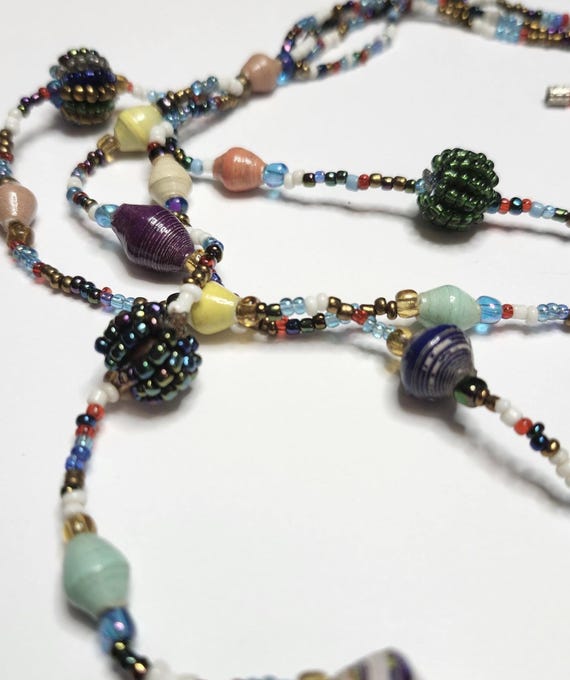 Vintage. Artesian, multi strand, beaded, boho chi… - image 4