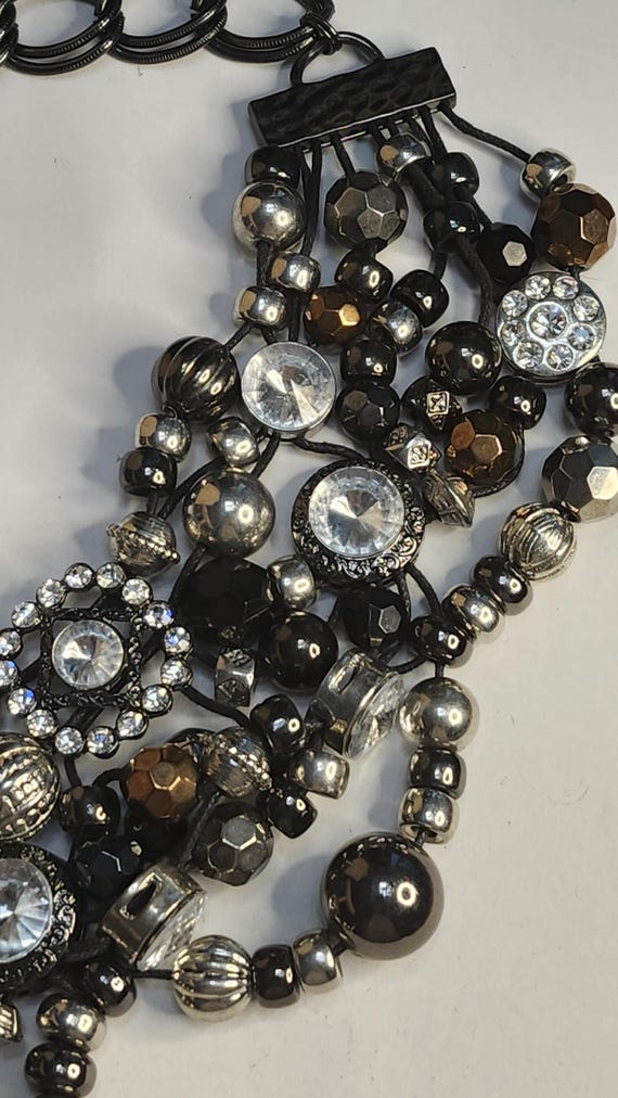 Vintage, Statement, Bib, Necklace, Unsigned, Huge… - image 7