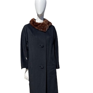 abrigo vintage de los 50 Lilli Ann clasico talla pequena