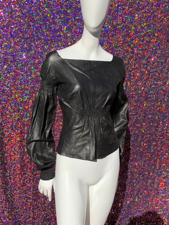 Vintage TOM FORD for GUCCI 1999 calf leather blou… - image 1