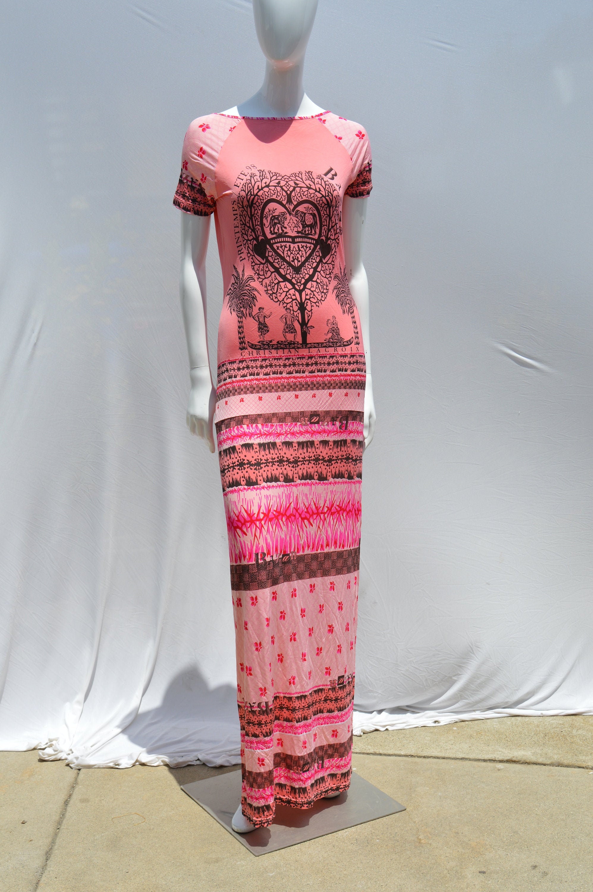 BAZAR CHRISTIAN LACROIX ワンピース CHRISTIAN LACROIX BAZAR ベアトップワンピース 花柄 - メルカリ