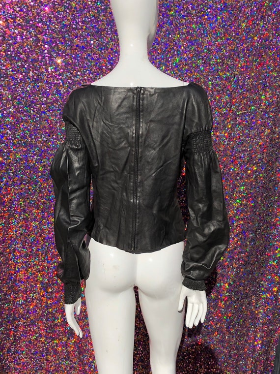 Vintage TOM FORD for GUCCI 1999 calf leather blou… - image 6