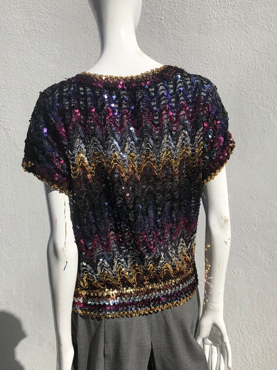 Vintage 70s Sequin Blouse