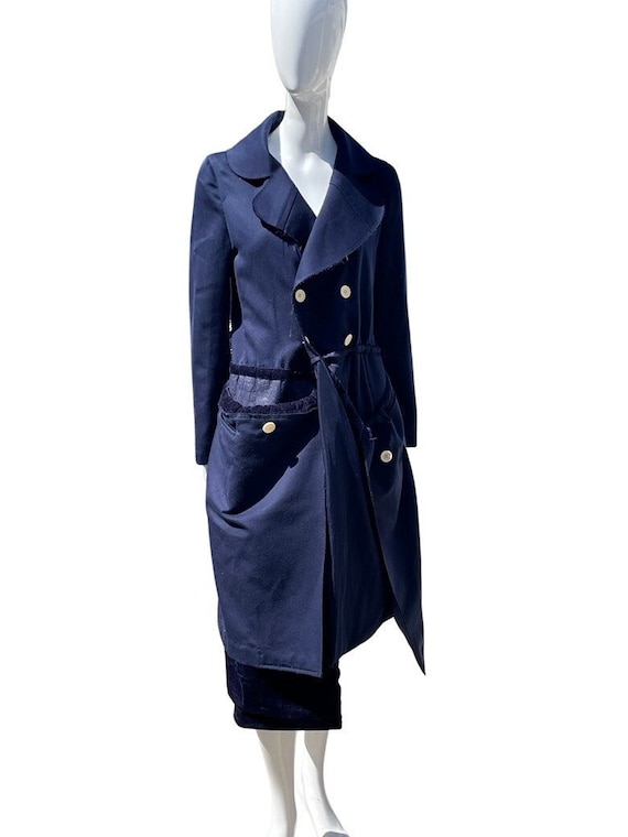 Vintage COMME Des GARCONS Distressed Deconstructed Trench Coat