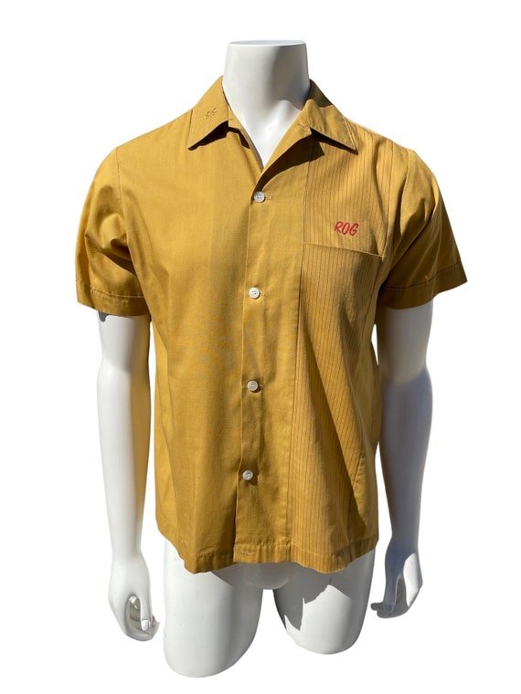 ウェア・シャツ NAT NAST vintage bowling shirt Nat Nast Bowling Shirt 50's - 60's Vintage Two - Tone Chain
