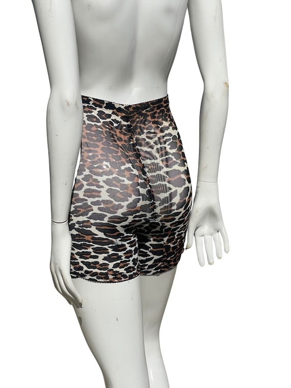 Vintage 60s Leopard Print Never Used SEARS CHARMODE Body Shaper