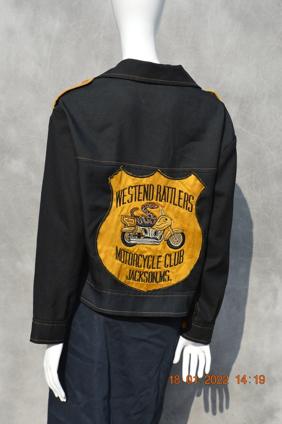 Vintage 70's Large woman's motorcycle club jacket… - image 3