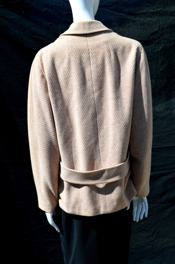 vintage 50's jacket gray shop Oakland wool tweed … - image 5