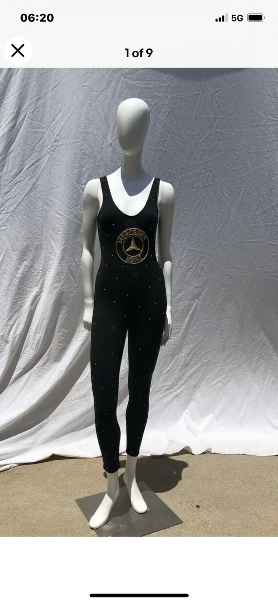 Vintage 90’s sleeveless studded jumpsuit sexy body